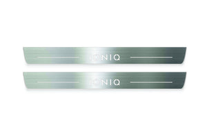 Hyundai Ioniq 2016+ LED Door Sills PRO With Logo Ioniq