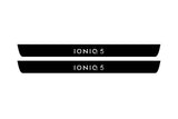 illuminated door sill protectors for Hyundai Ioniq 5 2021+ with Ioniq 5 logo