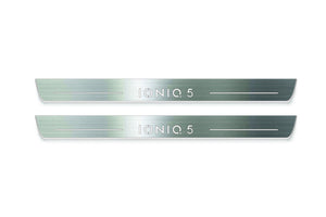 Hyundai Ioniq 5 2021+ LED Door Sills Illuminated Scuff Ioniq 5 Logo Stainless Steel Entry Guards Door Sills Decoin
