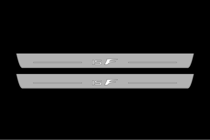 Lexus IS IV 2020+ LED Door Sills Illuminated Scuff IS F Logo Stainless Steel Entry Guards Door Sills opdesign