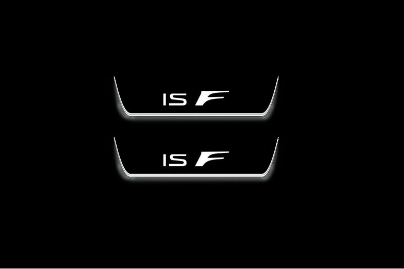 Lexus IS IV XE40 2020+ Stainless Steel LED Door Sills – IS F Logo