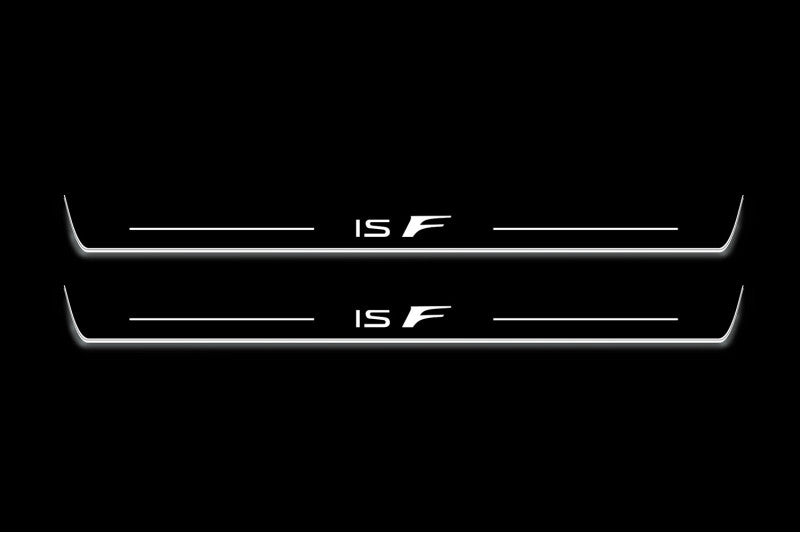 Lexus IS IV XE40 2020+ Stainless Steel LED Door Sills – IS F Logo