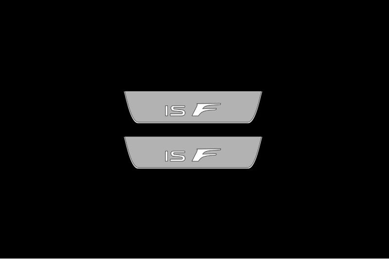 Lexus IS IV 2020+ LED Door Sills Illuminated Scuff IS F Logo Stainless Steel Entry Guards Door Sills Decoin