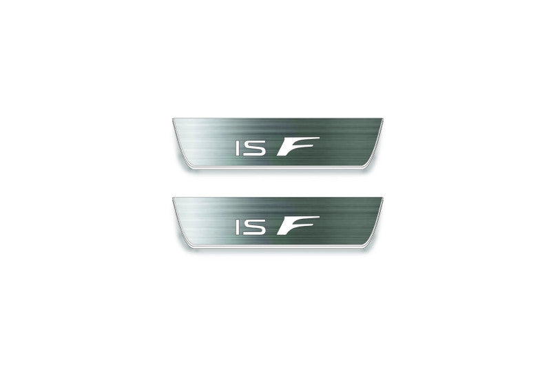 Lexus IS IV XE40 2020+ Stainless Steel LED Door Sills – IS F Logo