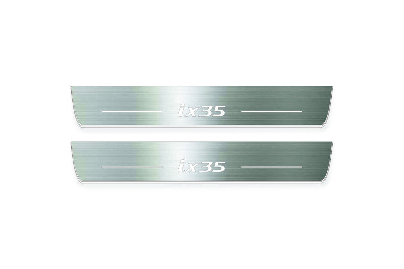LED door sill plates for Hyundai ix35 2009+ with ix35 logo