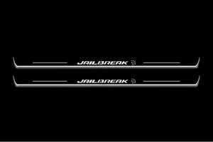 Dodge Challenger 2008-2023 LED Door Sills Illuminated Scuff Jailbreak Hellcat Logo Stainless Steel Entry Guards