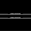 Dodge Challenger 2008-2023 LED Door Sills Illuminated Scuff Jailbreak Logo Stainless Steel Entry Guards Door Sills Decoin