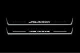 Dodge Charger LD 2011+ stainless steel LED door sill plates with JAILBREAK logo