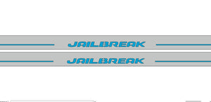 Dodge Challenger 2008+ stainless steel LED door sill plates with Jailbreak logo