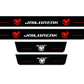 Dodge Charger 2011-2023 LED Door Sills Illuminated Scuff JAILBREAK SKULL Logo (Type 2) Stainless Steel Entry Guards Door Sill