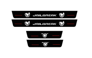 Dodge Charger 2023+ LED Door Sills Illuminated Scuff JAILBREAK SKULL Logo (Type 2) Stainless Steel Entry Guards Door Sills De