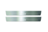 stainless steel LED door sill plates for Honda Jazz V 2020+ with Jazz logo