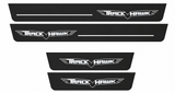 Jeep Grand Cherokee WK2 Matte PRO LED door sills with Track Hawk design