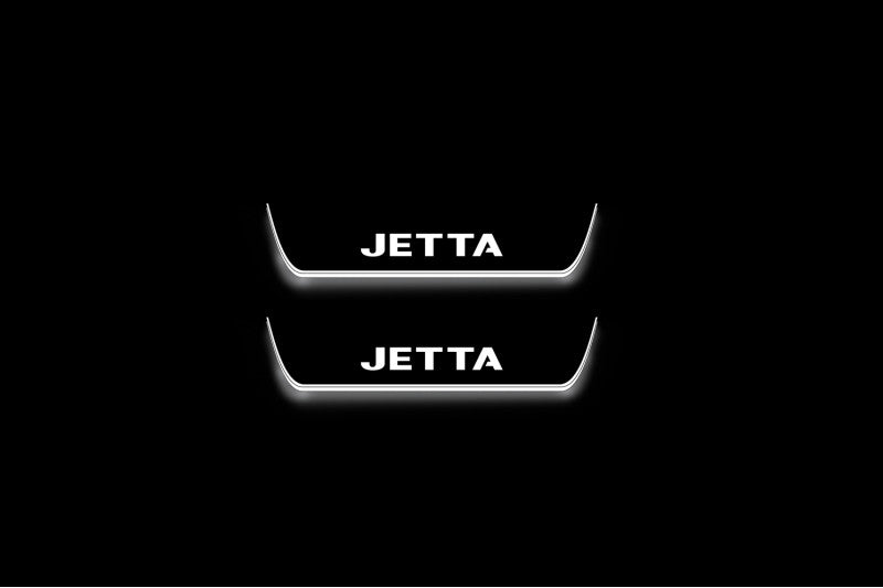 Volkswagen Jetta VII 2019+ Stainless Steel LED Door Sills – Jetta Logo
