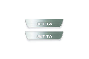 Volkswagen Jetta VII 2019+ Stainless Steel LED Door Sills – Jetta Logo