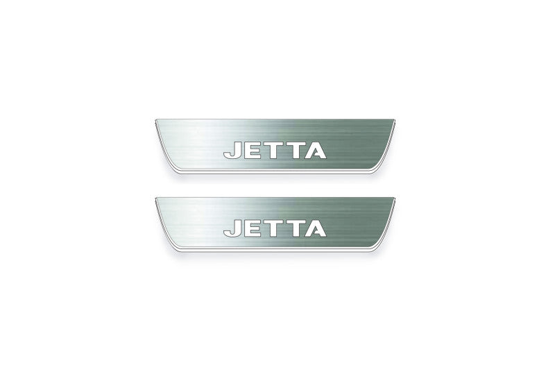 Volkswagen Jetta VII 2019+ Stainless Steel LED Door Sills – Jetta Logo