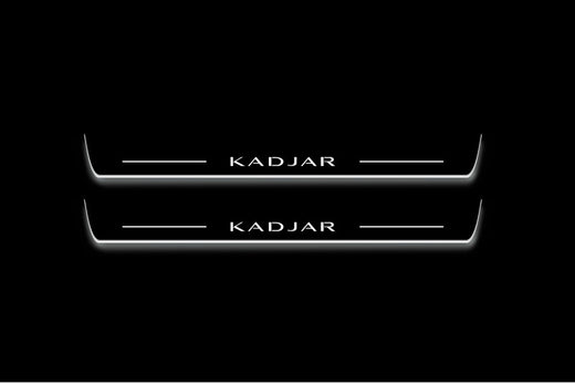 Renault Kadjar 2015-2022 Stainless Steel LED Door Sills – Kadjar Logo