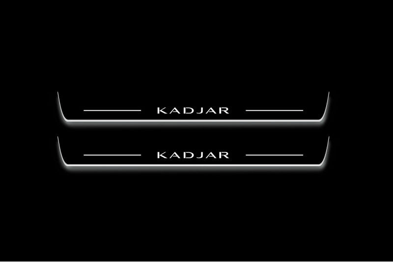 Renault Kadjar 2015-2022 Stainless Steel LED Door Sills – Kadjar Logo