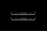 Skoda Karoq 2018+ Stainless Steel LED Door Sills – Karoq Logo