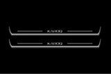 Skoda Karoq 2018+ Stainless Steel LED Door Sills – Karoq Logo