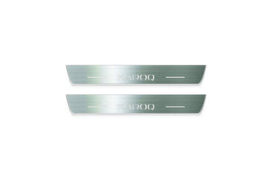 Skoda Karoq 2018+ Stainless Steel LED Door Sills – Karoq Logo