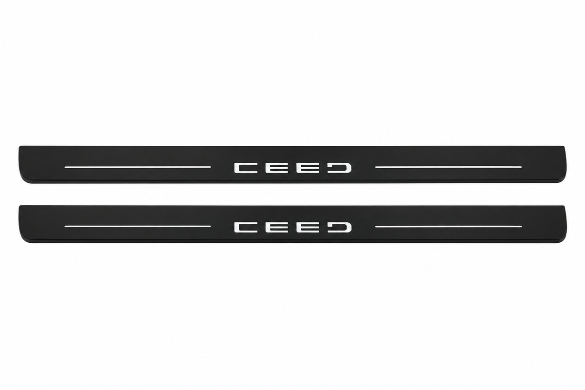 KIA Ceed III Matte PRO LED door sills with Ceed design