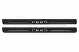 KIA Ceed III Matte PRO LED door sills with Ceed design