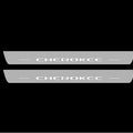 Illuminated LED Door Sill Tread Plates Jeep Cherokee KL 2014-2023 With Cherokee Logo Jeep Led Door Sills opdesign