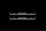 Skoda Kodiaq II NS7 2023+ Stainless Steel LED Door Sills – Kodiaq Logo