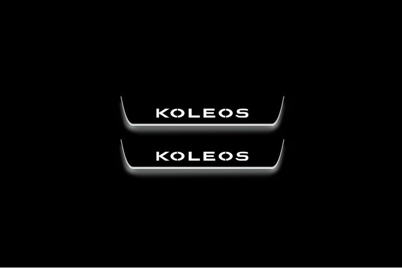 Renault Koleos II 2016+ Stainless Steel LED Door Sills – Koleos Logo
