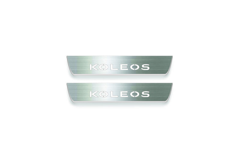 Renault Koleos II 2016+ Stainless Steel LED Door Sills – Koleos Logo