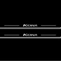 Hyundai Kona I 2017-2022 LED Door Sills Illuminated Scuff Kona Logo Stainless Steel Entry Guards Door Sills Decoin