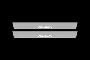Ford Kuga I 2008-2013 LED Door Sills Illuminated Scuff Kuga Logo Stainless Steel Entry Guards Door Sills Decoin