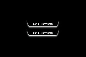 Ford Kuga III 2020+ LED Door Sills Illuminated Scuff Kuga Logo Stainless Steel Entry Guards