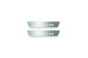 Ford Kuga III 2020+ LED Door Sills Illuminated Scuff Kuga Logo Stainless Steel Entry Guards