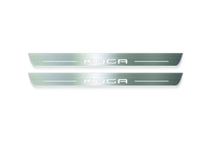 Ford Kuga III 2020+ LED Door Sills Illuminated Scuff Kuga Logo Stainless Steel Entry Guards