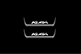 Ford Kuga I 2008+ door sill plates in stainless steel with Kuga logo