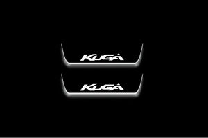 Ford Kuga I 2008-2013 LED Door Sills Illuminated Scuff Kuga Logo Stainless Steel Entry Guards Door Sills Decoin