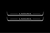 Renault Laguna III 2007+ Stainless Steel LED Door Sills – Laguna Logo