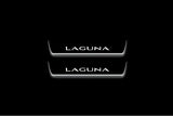 Renault Laguna III 2007+ Stainless Steel LED Door Sills – Laguna Logo