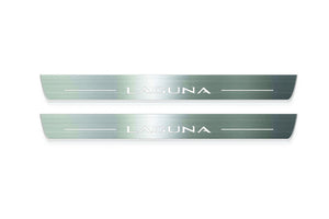 Renault Laguna III 2007+ Stainless Steel LED Door Sills – Laguna Logo