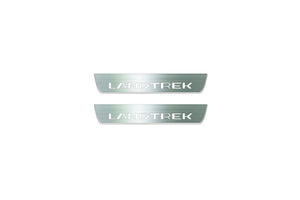 Peugeot Landtrek 2024+ LED Door Sills Illuminated Scuff Landtrek Logo Stainless Steel Entry Guards