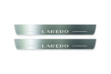 LED door sill plates stainless steel Jeep Grand Cherokee IV WK2 2010+ with Laredo logo