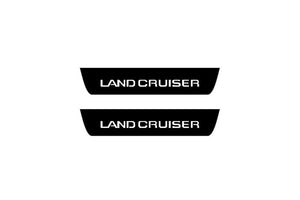 Toyota Prado 250 2023+ Illuminated Matte Sill Plates with logo Land Cruiser Toyota Led Door Sills PRO opdesign
