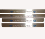 LED door sill plates for Toyota LC 200 2007+ with Land Cruiser logo