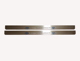 Toyota LC 200 2007+ LED door sill plates stainless steel with Land Cruiser logo