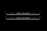 Toyota LC 300 2021+ Stainless Steel LED Door Sills – Land Cruiser Logo