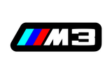 BMW ///M3 (type 1) LED grille badge — Standard lighting on white background