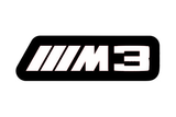 BMW ///M3 (type 2) LED grille badge — White lighting on white background