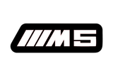 BMW ///M5 (type 2) LED grille badge — White lighting on white background
